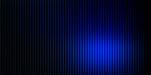 Illustration of abstract ribbed glass texture with warm orange and cool blue gradient light effect