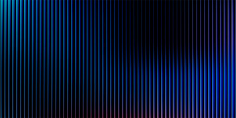 Illustration of abstract ribbed glass texture with warm orange and cool blue gradient light effect