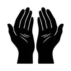 Fototapeta premium Hands raised in dua