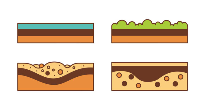 Subgrade Layer Line clean creative tone vector