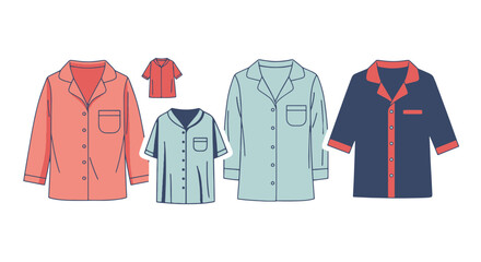 Sleep Shirt Line art elegant colorful abstract vector