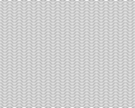 Abstract background with black wave lines on a white background	
