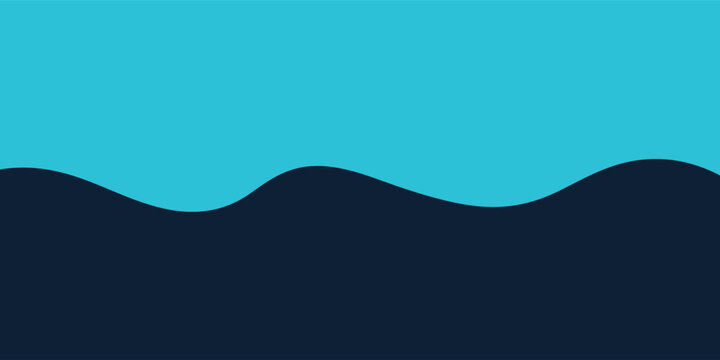 Abstract blue wavy pattern with two shades of blue for modern graphic design background use