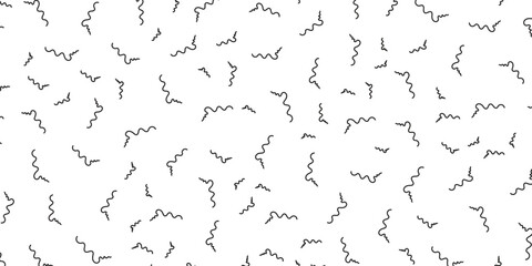 Obraz premium Abstract black and white wavy lines seamless pattern for modern minimalist design background
