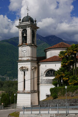 Obraz premium Vira, Switzerland, historical San Carlo Borromeo Church