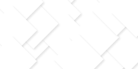 Fototapeta premium Modern Abstract white background design with layers of textured white transparent material, Minimal geometric white light background triangle white technology vector. Abstract graphic Banner design.