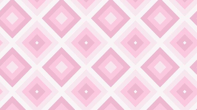Minimalist Pulsing Diamond Shapes Motion Graphics Loop (Sakura)