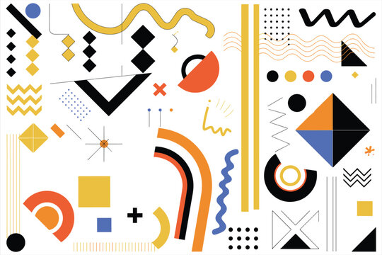 Random Orange Shapes