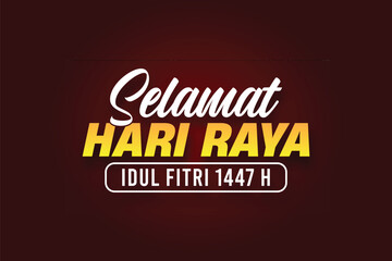 latering selamat hari raya idul fitri logo vector illustration