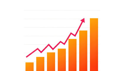 Bar Graph Growing Business Finance Investment Graph Diagram Increasing Arrow Up Trend Progress Development Concept Chart Analysis Data