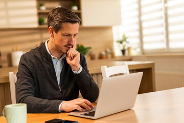 Man Doing His Work From Home