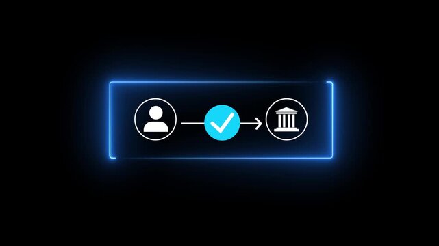 Online banking transfer money concept. Internet bank account deposit. Finance business. Financial deposit technology. Motion graphics make money transfer more attractive.4k video animation.