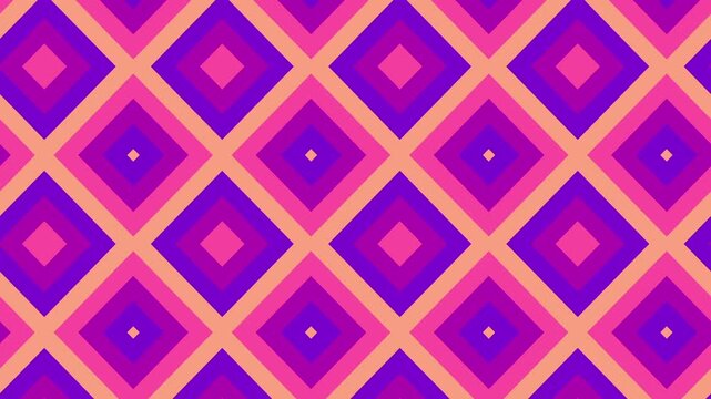 Minimalist Pulsing Diamond Shapes Motion Graphics Loop (Cosmic)