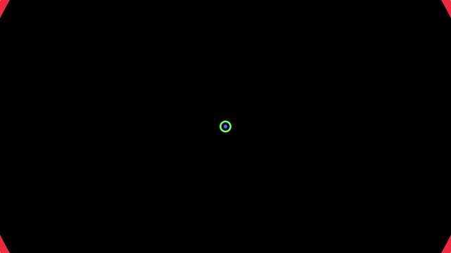 Neon glowing copyright symbol animation 4k motion graphics loop green light abstract background video