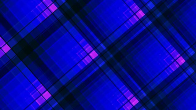 Blue and Purple Plaid Pattern Animation.