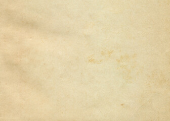Fototapeta premium Retro photo paper texture. Recycle vintage stained paper background with copy space. Aged and yellowed dirty paper. 