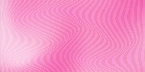 3D pink smooth with lines wave background