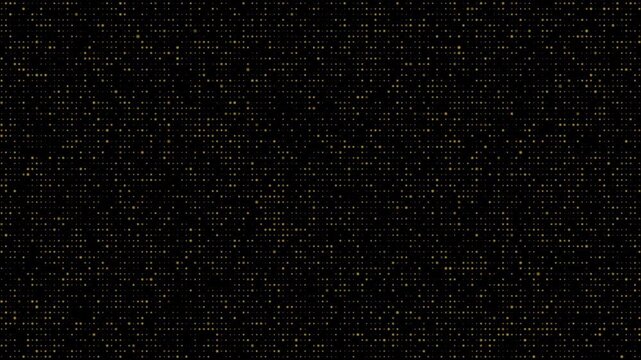 Golden Glowing Blinking Lights. Grid Pattern With Random Size Dots. Shimmering Particles Gold Particles Abstract Background With Golden Shining Stars Dust Bokeh Glitter Awards Dust