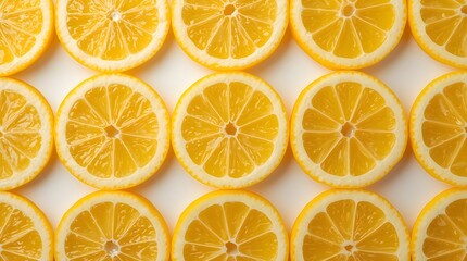 Obraz premium Juicy Lemon Slice Isolated on White Background