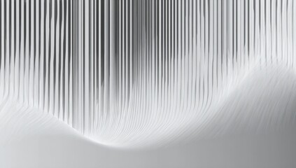 Light creates wavy shapes on a smooth surface. The patterns show depth and movement. This is found in a modern setting, likely in a building or office design