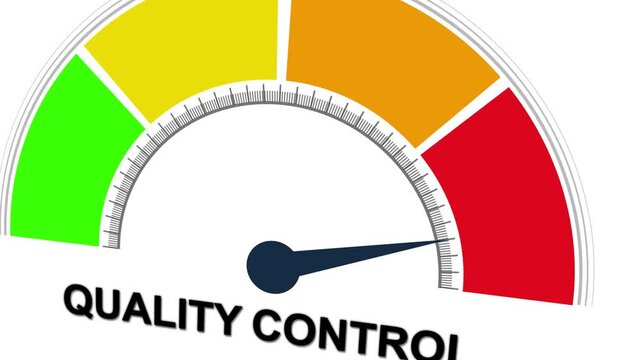 quality control meter Level Indicator: Normal, High, and Warning Levels Explained. Motion graphics of mater level concept