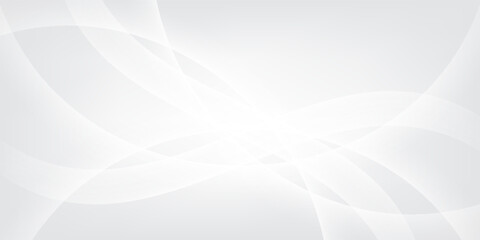 Naklejka premium Curtain white wave soft shadow and blurred. frabic shapes curve designs. abstract backround on isolated. Vector Modern