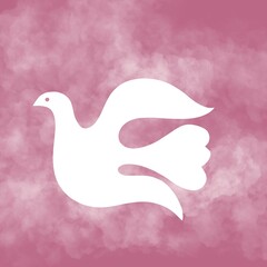 Web banner religioso azzurro cielo Paradiso. Colomba Bianca. Luce Croce Raggiante. Pentecoste. Annunciazione. Pasqua. Natale. Bokeh, stelle, sole. Raggio di luce magica. Sfondo azzurro