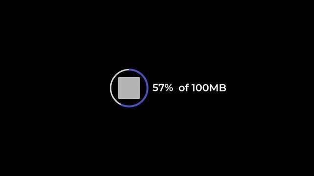 download for free button animation with mouse click and circular loading progress.