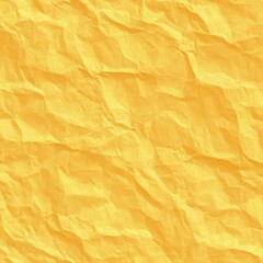 Obraz premium Wrinkled yellow paper texture with creased details