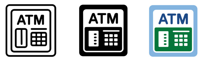 atm machine cash withdrawal icon