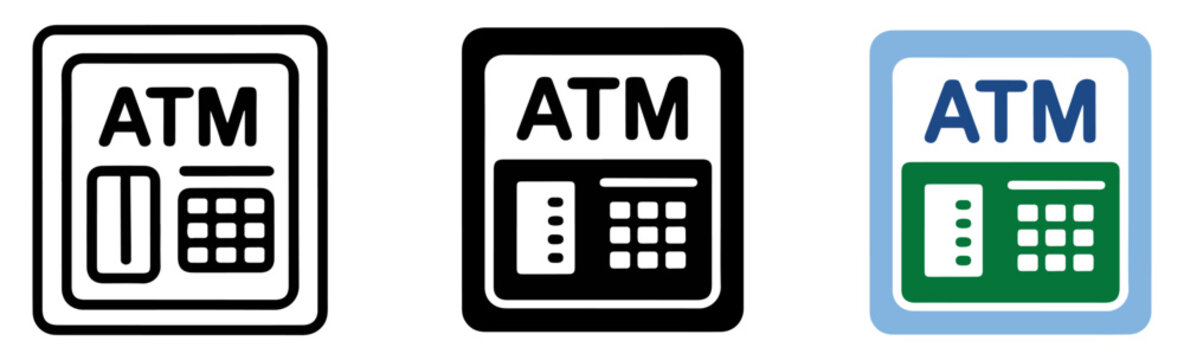 atm machine cash withdrawal icon