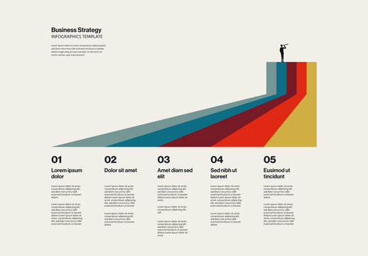 Business-Vision-Strategy-Infographic-Template-with-Perspective-Colorful-Stripes-Illustration