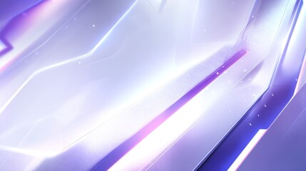 Abstract digital art featuring glowing purple and white lines on a metallic surface