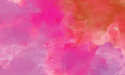 Fototapeta premium Abstract artistic background with layered watercolor stains and blended textures