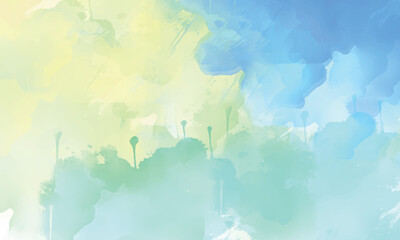 Obraz premium Creative watercolor texture design with fluid brush strokes and dreamy abstract composition