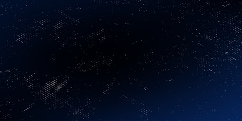 Obraz premium Dark abstract background. 2D illustration. Stars in deep space. Cool blue nebula. Dark night sky. with modern concept.