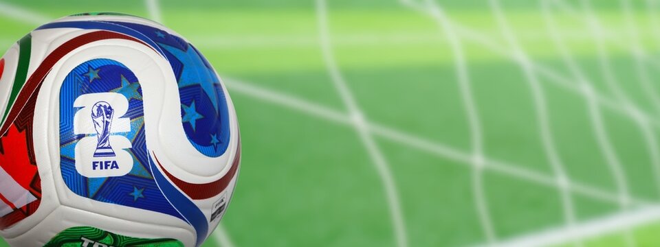 The 2026 FIFA World Cup is an international men's football championship co-hosted by the United States, Canada, and Mexico. Minsk, Belarus - February 22, 2026