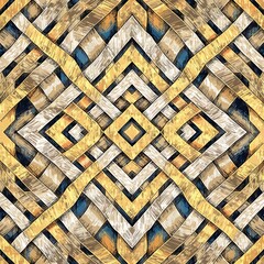 Textured Woven Geometric Pattern in Earth Tones abstract