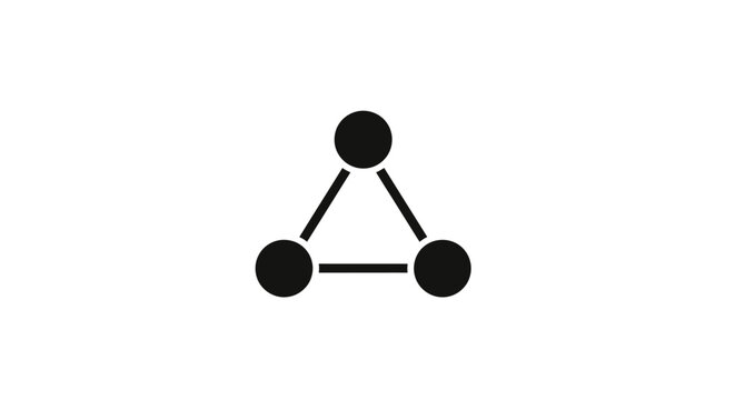 Black triangle shape with dots.