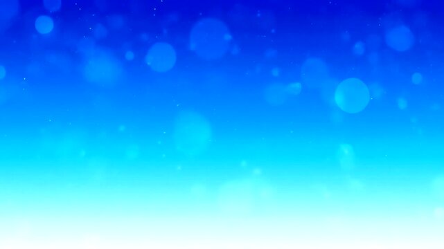 Blue Gradient Background with Bokeh Lights Effect.