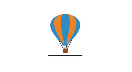 Colorful Hot Air Balloon Illustration.