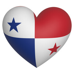 3d heart Bahamas flag icon vector illustration 