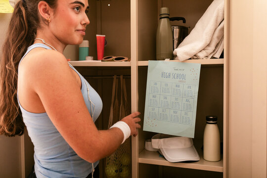 Student Organizing Locker High School