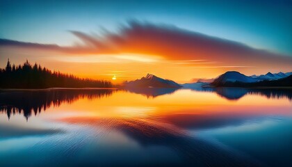 Obraz premium Reflection In Water Abstract Cool Wallpaper Digital Artwork