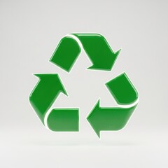 Obraz premium Green Recycling Symbol