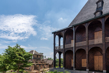 Fototapeta premium Madagascar, part of the former Queen's palace, in Antananarivo, the Rova Palace 