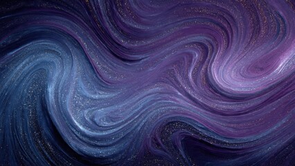 Fototapeta premium Swirling Galaxy of Purple and Blue