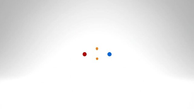 Single blue circle on a subtle white to gray gradient background