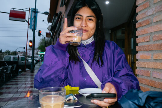 Enjoying a Coffee in Granada