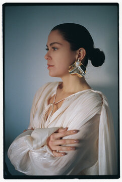 Glamorous woman portrait